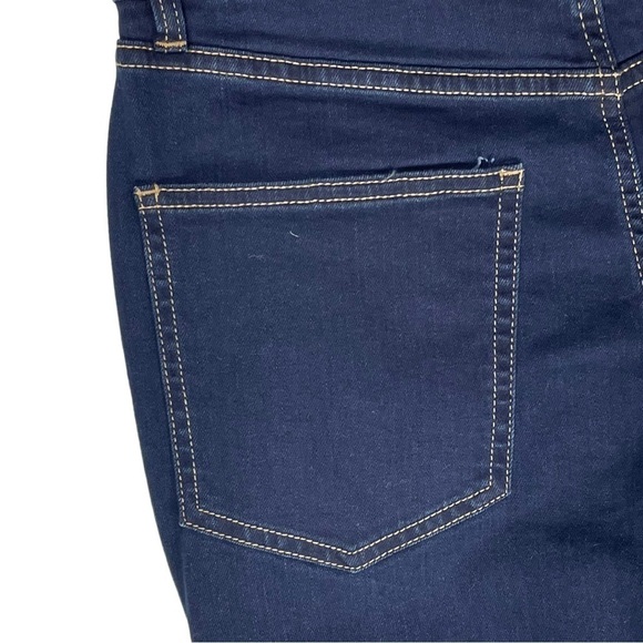 WEWOREWHAT THE DANIELLE HIGH RISE VINTAGE STRAIGHT DANI BLUE BLACK DENIM JEANS - Picture 12 of 16